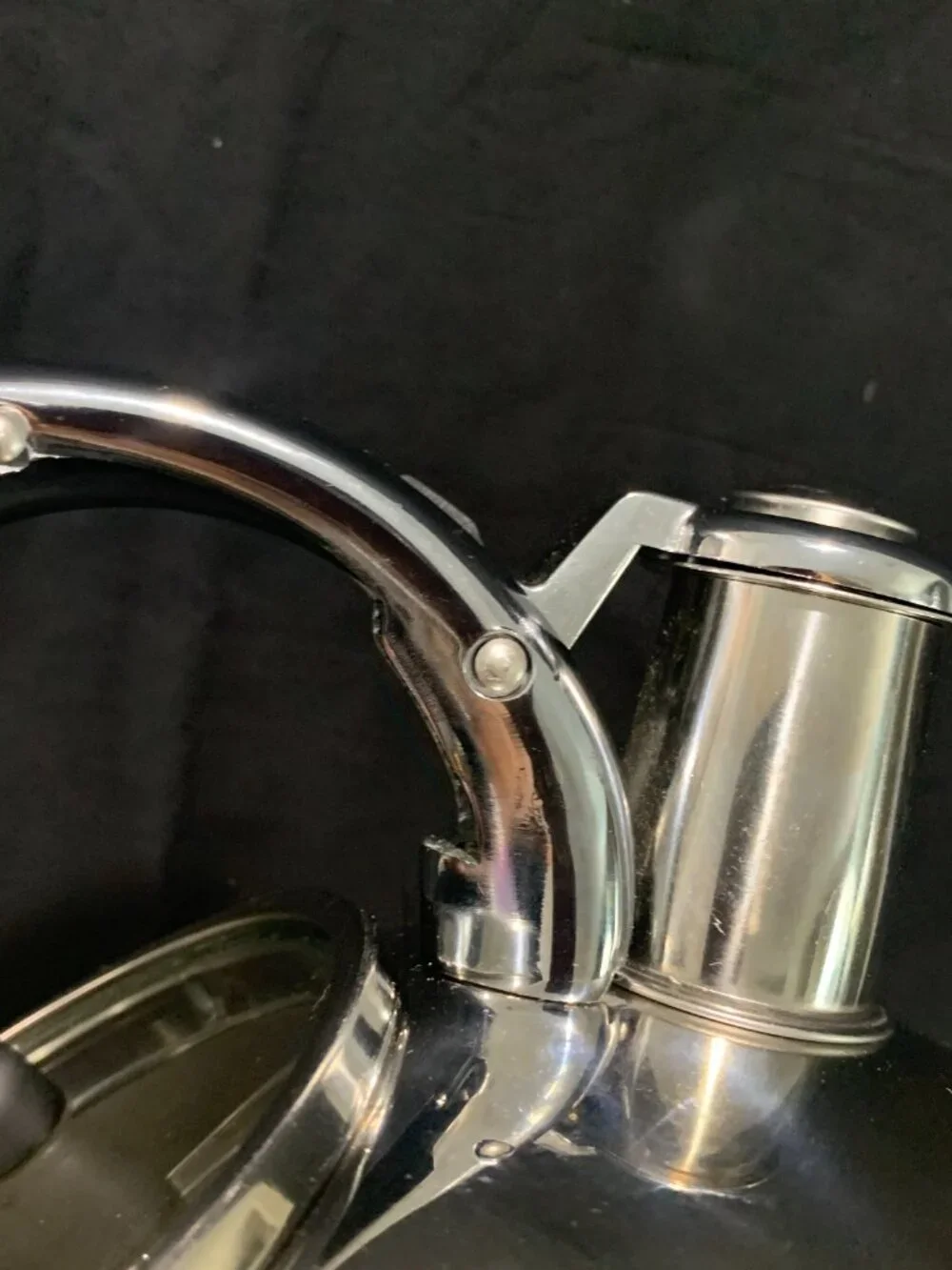 Brandani Kitchenware Stainless Steel Whistling Tea Kettle Stovetop Compatible